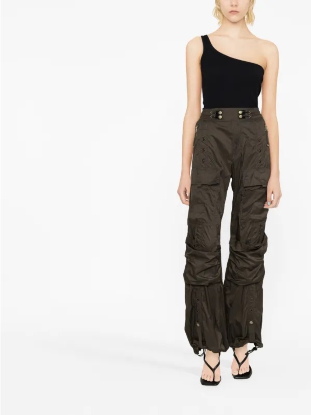 Isabel Marant Tresia One-Shoulder Ribbed top